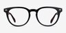 Maeby Black AcetateEyeglass Frames from EyeBuyDirect, Front View