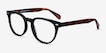 Maeby Black AcetateEyeglass Frames from EyeBuyDirect, Angle View