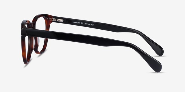 Maeby Dark Tortoise AcetateEyeglass Frames from EyeBuyDirect, Side View