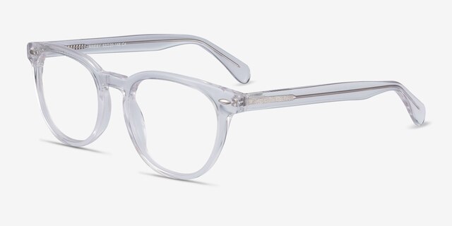Maeby Clear AcetateEyeglass Frames from EyeBuyDirect, Angle View