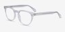 Maeby Clear AcetateEyeglass Frames from EyeBuyDirect, Angle View