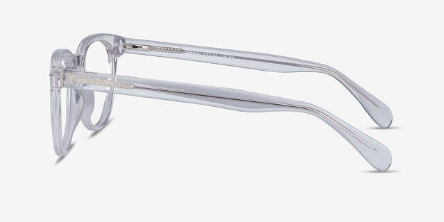 Maeby Clear AcetateEyeglass Frames from EyeBuyDirect, Side View