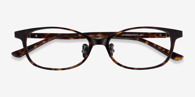 Mabel Tortoise AcetateEyeglass Frames from EyeBuyDirect, Closed View