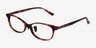 Mabel Pink Tortoise AcetateEyeglass Frames from EyeBuyDirect, Angle View