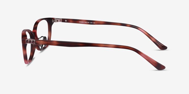 Mabel Pink Tortoise AcetateEyeglass Frames from EyeBuyDirect, Side View