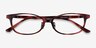Mabel Pink Tortoise AcetateEyeglass Frames from EyeBuyDirect, Closed View