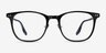 Follow Black Silver AcetateEyeglass Frames from EyeBuyDirect, Front View