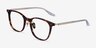 Follow Tortoise AcetateEyeglass Frames from EyeBuyDirect, Angle View