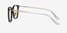 Follow Black Golden AcétateMontures de lunettes de vue d'EyeBuyDirect, Vue de Côté