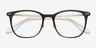Follow Black Golden AcétateMontures de lunettes de vue d'EyeBuyDirect, Vue Rapprochée