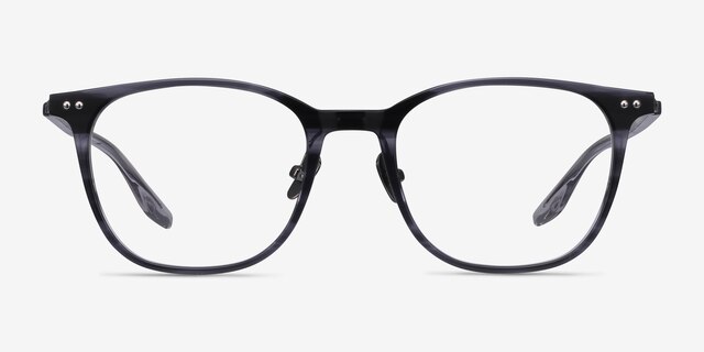 Follow Striped AcetateEyeglass Frames from EyeBuyDirect, Front View