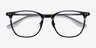 Follow Striped AcetateEyeglass Frames from EyeBuyDirect, Closed View