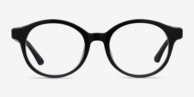 Amata Black AcetateEyeglass Frames from EyeBuyDirect, Front View