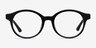 Amata Black AcetateEyeglass Frames from EyeBuyDirect, Front View