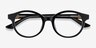 Amata Black AcetateEyeglass Frames from EyeBuyDirect, Closed View