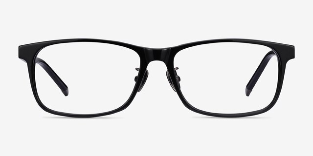Calling Black AcetateEyeglass Frames from EyeBuyDirect, Front View