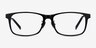 Calling Black AcetateEyeglass Frames from EyeBuyDirect, Front View