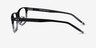 Calling Striped AcetateEyeglass Frames from EyeBuyDirect, Side View