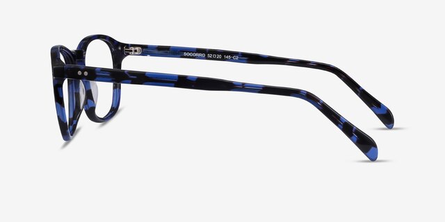 Socorro Blue Tortoise AcetateEyeglass Frames from EyeBuyDirect, Side View