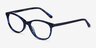Depth Blue Floral AcetateEyeglass Frames from EyeBuyDirect, Angle View