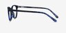 Depth Blue Floral AcetateEyeglass Frames from EyeBuyDirect, Side View