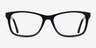 Annett Black AcetateEyeglass Frames from EyeBuyDirect, Front View