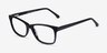 Annett Black AcetateEyeglass Frames from EyeBuyDirect, Angle View