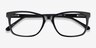 Annett Black AcetateEyeglass Frames from EyeBuyDirect, Closed View