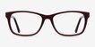 Annett Burgundy AcetateEyeglass Frames from EyeBuyDirect, Front View