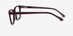 Annett Burgundy AcetateEyeglass Frames from EyeBuyDirect, Side View