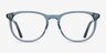 Cherbourg Clear Blue AcetateEyeglass Frames from EyeBuyDirect, Front View