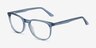 Cherbourg Clear Blue AcetateEyeglass Frames from EyeBuyDirect, Angle View