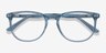 Cherbourg Clear Blue AcetateEyeglass Frames from EyeBuyDirect, Closed View