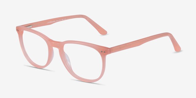 Cherbourg Coral AcetateEyeglass Frames from EyeBuyDirect, Angle View