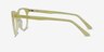 Cherbourg Lime Green AcétateMontures de lunettes de vue d'EyeBuyDirect, Vue de Côté