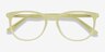 Cherbourg Lime Green AcétateMontures de lunettes de vue d'EyeBuyDirect, Vue Rapprochée