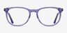 Cherbourg Violet AcétateMontures de lunettes de vue d'EyeBuyDirect, Vue de Face