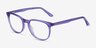 Cherbourg Violet AcétateMontures de lunettes de vue d'EyeBuyDirect, Vue d'Angle