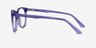 Cherbourg Violet AcétateMontures de lunettes de vue d'EyeBuyDirect, Vue de Côté