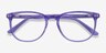 Cherbourg Violet AcétateMontures de lunettes de vue d'EyeBuyDirect, Vue Rapprochée
