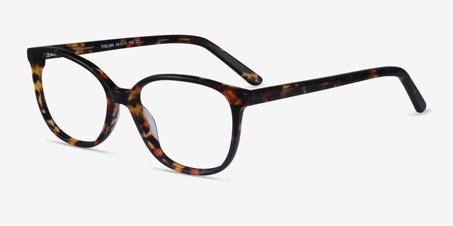 Thelma Tortoise AcetateEyeglass Frames from EyeBuyDirect, Angle View
