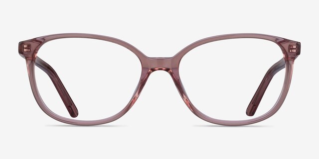 Thelma Pink AcetateEyeglass Frames from EyeBuyDirect, Front View