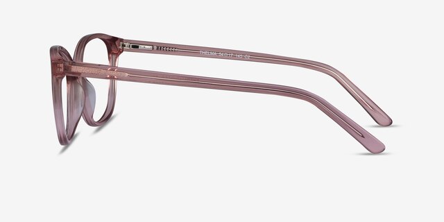 Thelma Pink AcetateEyeglass Frames from EyeBuyDirect, Side View