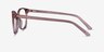 Thelma Pink AcetateEyeglass Frames from EyeBuyDirect, Side View