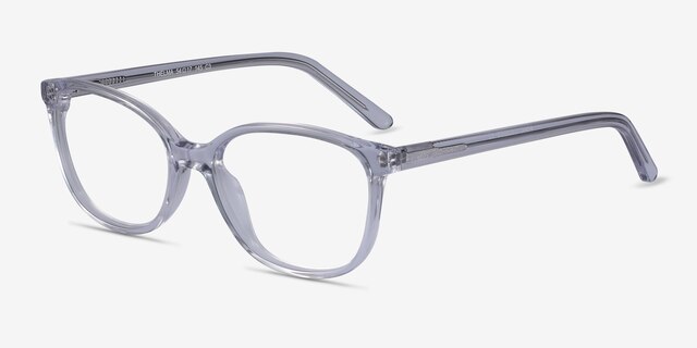 Thelma Clear AcetateEyeglass Frames from EyeBuyDirect, Angle View