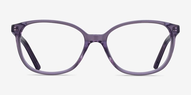 Thelma Purple AcetateEyeglass Frames from EyeBuyDirect, Front View