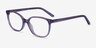 Thelma Purple AcetateEyeglass Frames from EyeBuyDirect, Angle View