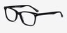 Varda Black AcetateEyeglass Frames from EyeBuyDirect, Angle View