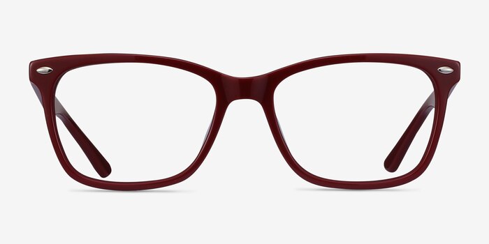 Varda Burgundy Acétate Montures de lunettes de vue d'EyeBuyDirect