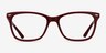 Varda Burgundy AcetateEyeglass Frames from EyeBuyDirect, Front View